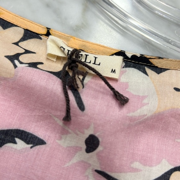 Spell NWOT Aloha Floral Short Sleeve Mini Dress Size M - Picture 8 of 10